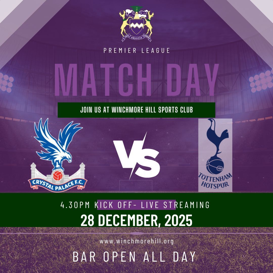 WHSCbar's tweet photo. 📺 LIVE THIS WEEKEND &amp; MIDWEEK
AT WINCHMORE HILL SPORTS CLUB
Saturday
12:30 – Nottingham Forest vs Manchester City
17:30 – Chelsea vs Aston Villa
Sunday
14:00 – Sunderland vs Leeds United
16:30 – Crystal Palace vs Tottenham Hotspur
Tuesday
20:15 – Arsenal vs Aston Villa https://t.co/8HGuJCrudd