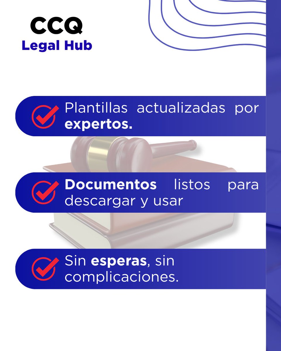 lacamaradequito's tweet photo. 📄 Con Legal Hub, tienes acceso a documentos, plantillas y contratos listos para usar, actualizados y diseñados para que cumplas sin contratiempos.

⏱️ Haz que tus trámites trabajen a tu ritmo.

👉 Descubre LegalHub y simplifica tu vida legal.
https://t.co/OHP6M96XbI

#ccq #somosCCQ #legal #seguridad #beneficios