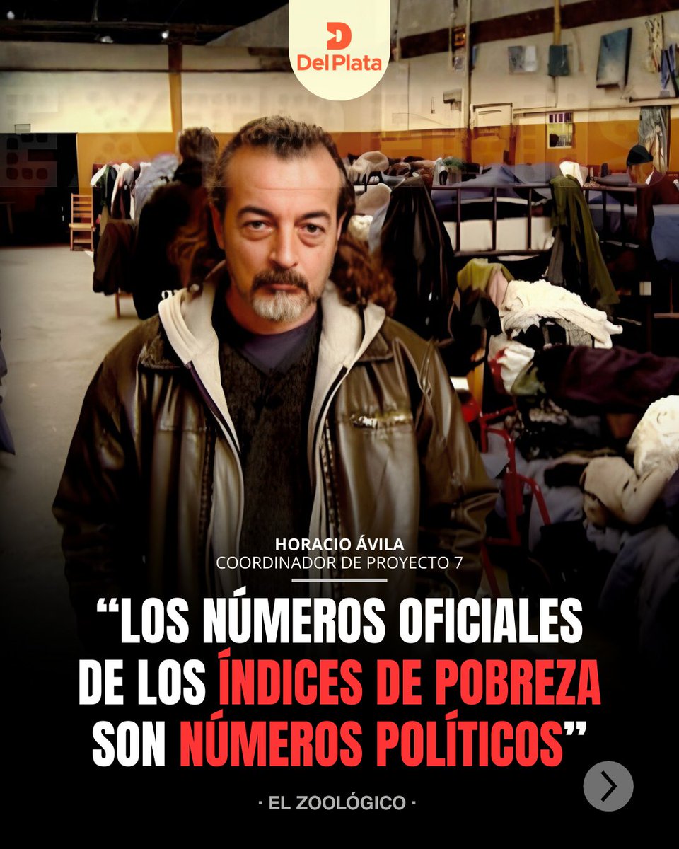 RadioDelPlata's tweet photo. 🗣️ “NADIE ELIGE VIVIR EN LA CALLE”
Horacio Ávila, coordinador del Proyecto 7, habló con Diego Schurman en El Zoológico: "Vivir en situación de calle no es una elección, es una consecuencia forzada de la exclusión social."
#Pobreza #Proyecto7 #RadioDelPlata https://t.co/1JHVEnrbd0