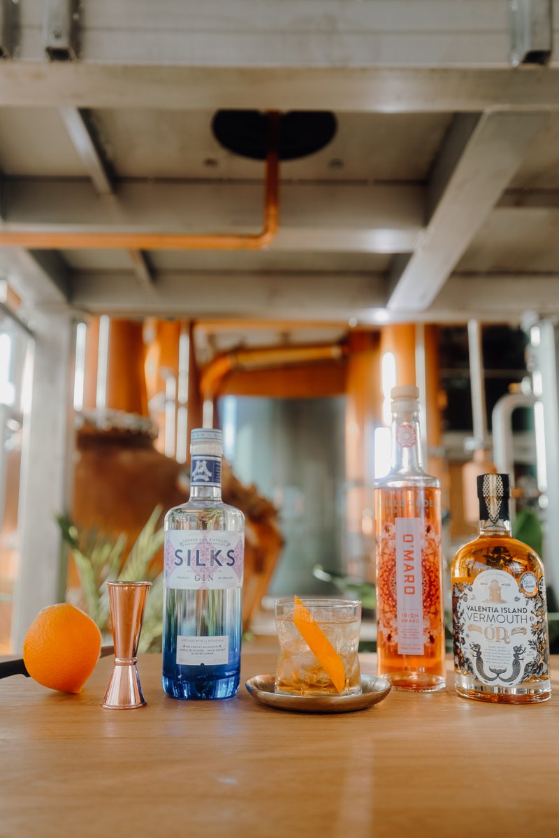 Silksgin's tweet photo. What's your go-to at-home #cocktail? This #Negoni is easy, quick &amp; has just 3 fabulous Irish ingredients. To a glass of ice, add 25ml @SilksGin 25ml @stillgardendistillery O'Maro Irish Amaro &amp; 25ml @valentiaislandvermouth Stir well, garnish with orange zest &amp;enjoy 🍸 https://t.co/0YL89XMIRm