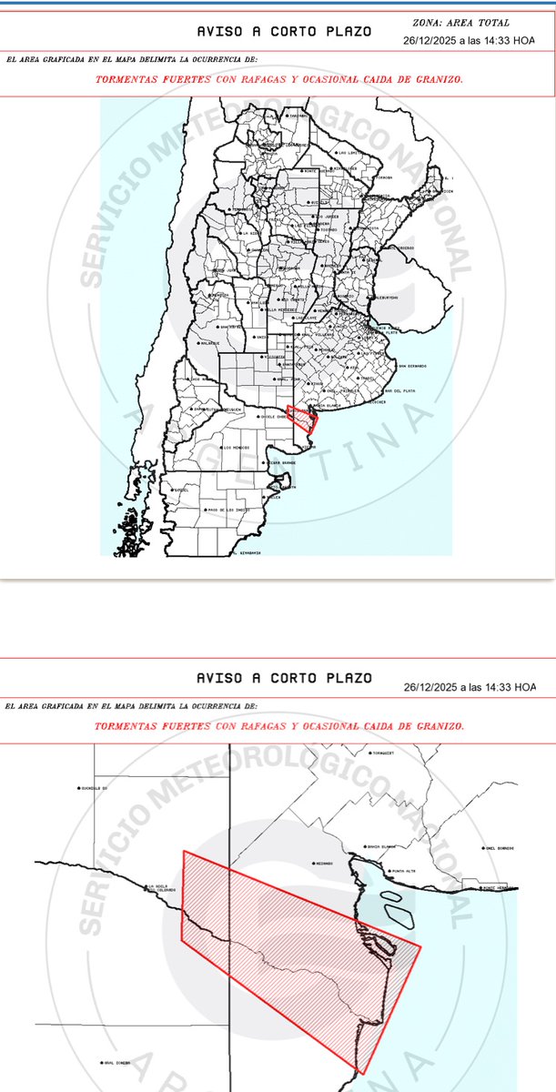 gabybermudez's tweet photo. Primer aviso a muy corto plazo cercano a #BahiaBlanca bajo doble #AlertaAmarillo #Tormenta #Viento Vía @SMN_Alertas https://t.co/hesP5F40ju