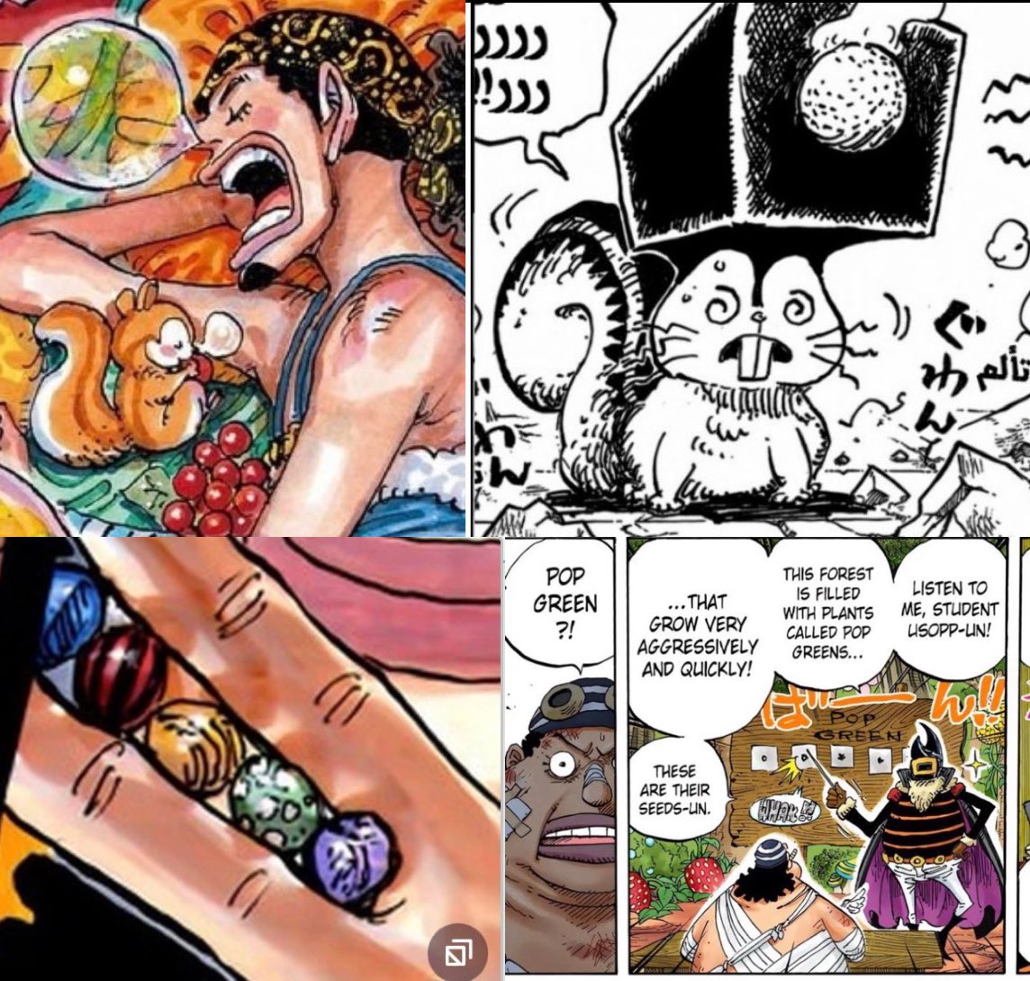 #ONEPIECE1170

Hear me out, Usopp will bond with Ragnir because Ragnir will try to eat his Pop Greens…

A Squirrel collects seeds 🐿️