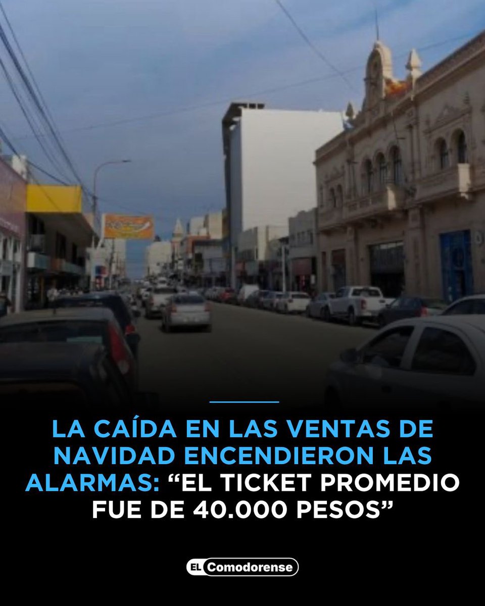 #Comodoro “El rubro juguetería tuvo una caída entre un 40 y un 50%, indumentaria un 30%, zapatería, calzado y lencería un 50%”, afirmó Daniel Góngora.
La nota elcomodorense.net
▶️ elcomodorense.net/la-fuerte-caid…