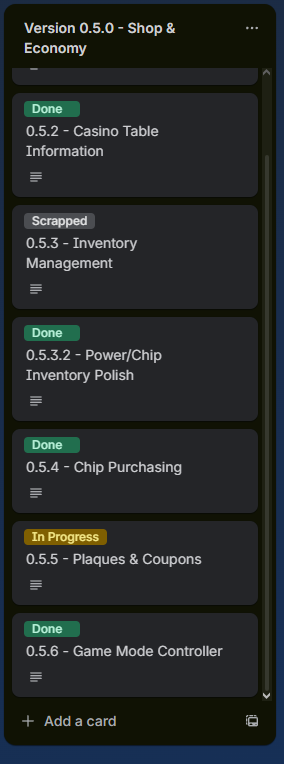 teethree_dev's tweet photo. I'm nearly done developing the economy and shop for Odds At Oddity. Take a look at a rough first draft of a casino plaque. A permanent modifier that bends the rules of the casino.

Wishlist today! https://t.co/HGuQ5Zy4up

#gamedevs #indiegame https://t.co/LxVZr1L5oN