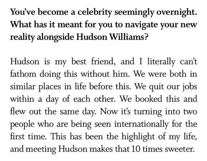 jyndjarin's tweet image. connor saying working with hudson was the highlight of his life, i need to put down