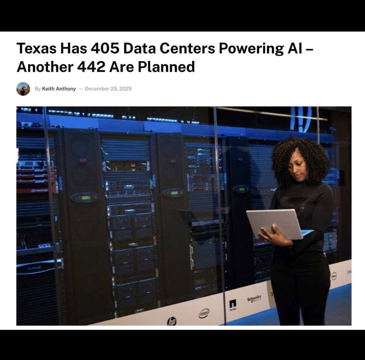 mcsquared34's tweet image. Texas is basically a third world country, no public child care, some of the worst public schools in America, crumbling infrastructure, and a power grid that collapsed after a minor snowfall, but hey at least Texas will have nearly 1000 massive AI data centers…