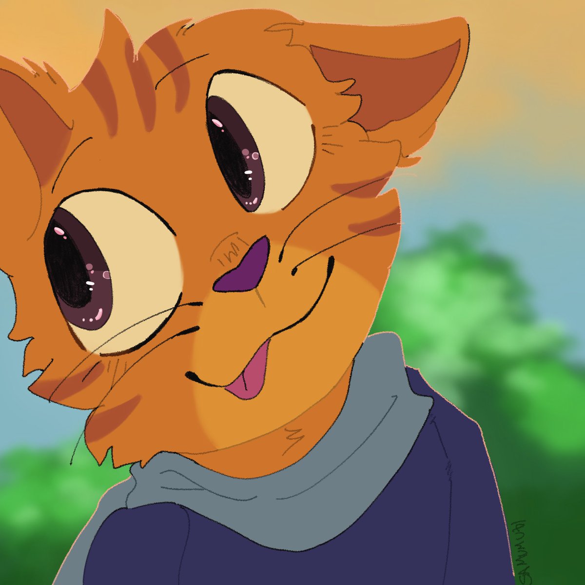 Samumuh_'s tweet image. Doodle for a friend :D #furry #furryart