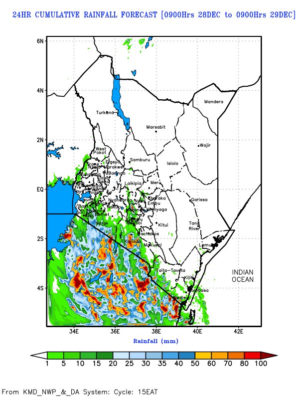 🌧️ Rainfall Forecast Update | 27–30 December 2025 🌧️

🔹 Heavy rainfall exceeding 20 mm in 24 hours is expected over parts of the South-eastern lowlands on 27th December 2025.

🔹 The rainfall is forecast to intensify to over 30 mm in 24 hours and spread to other regions on 28th