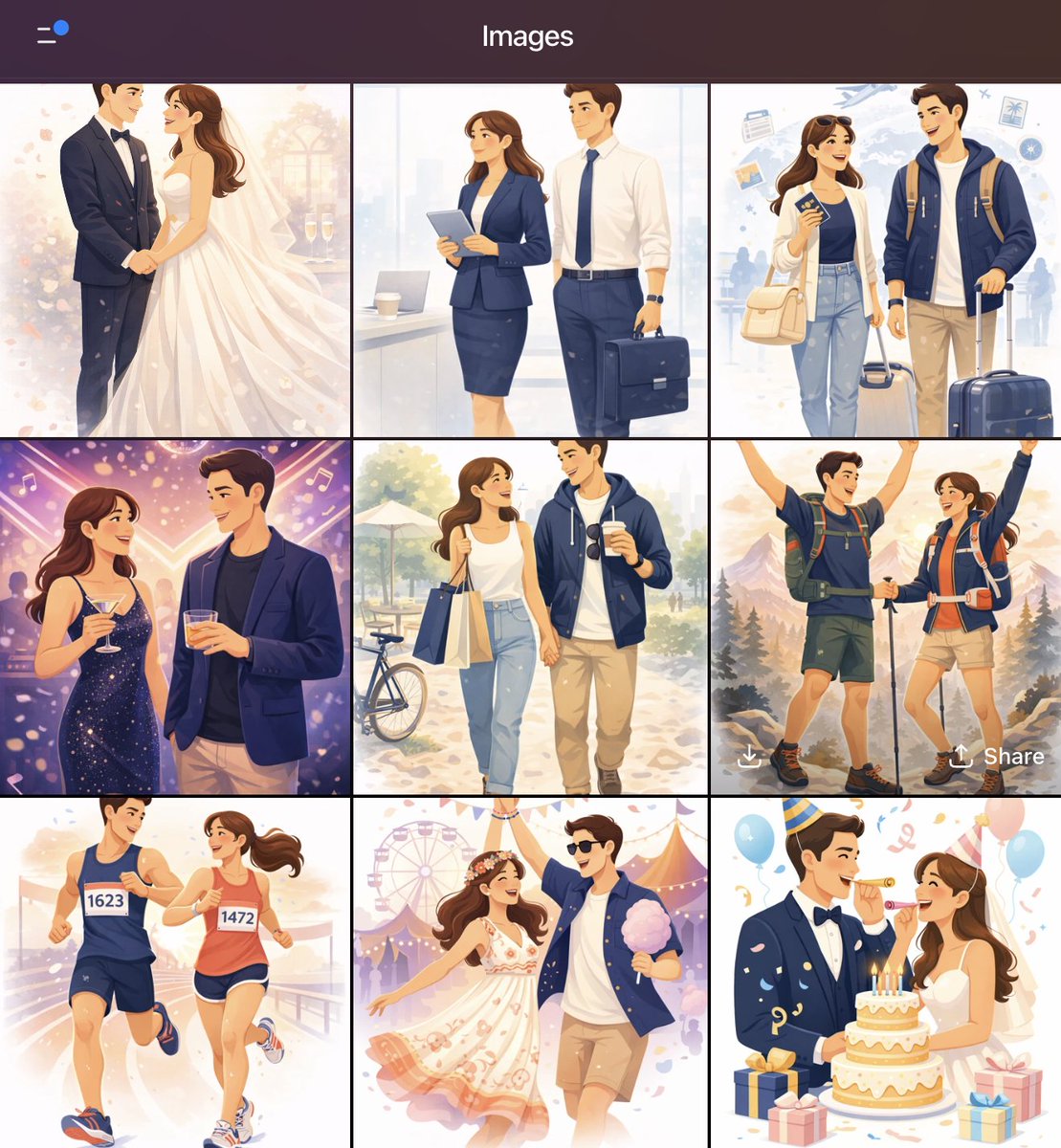 illustrations i generated with gpt for a project, i loved the way the prompts and my thoughts turned out.