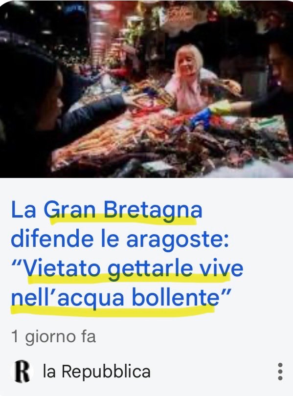 fogna_la's tweet photo. E bravo #Starmer: le #aragoste sono senzienti, mica come gli insensibili #feti di più di 6 mesi. 🤷♂️ https://t.co/HQ1GoYgMNQ