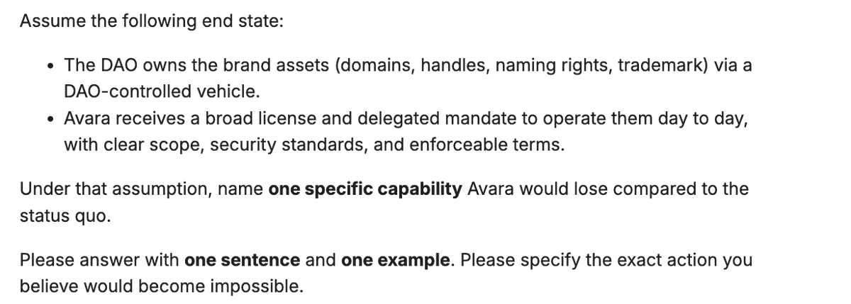 We still wait for Aave Labs to answer this question.
All these words are good, but when it comes to participating in the discussion, it looks like there are more commet threads than real action.

I tired of «Aave will win», «Aave aligned», etc. I and I presume multiple want