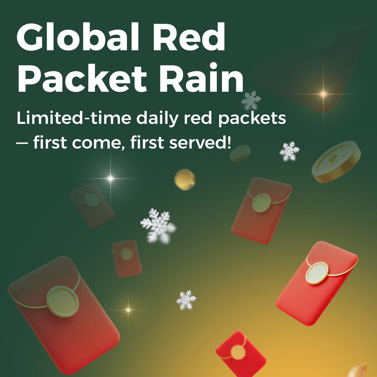 💥 $1,000,000 in rewards to wrap up the year! 🎁 Global Red Packet Rain ⏰  Daily limited-time rewards — first come, first win! 🚀 Join the BitMart  community Unlock your Christmas crypto