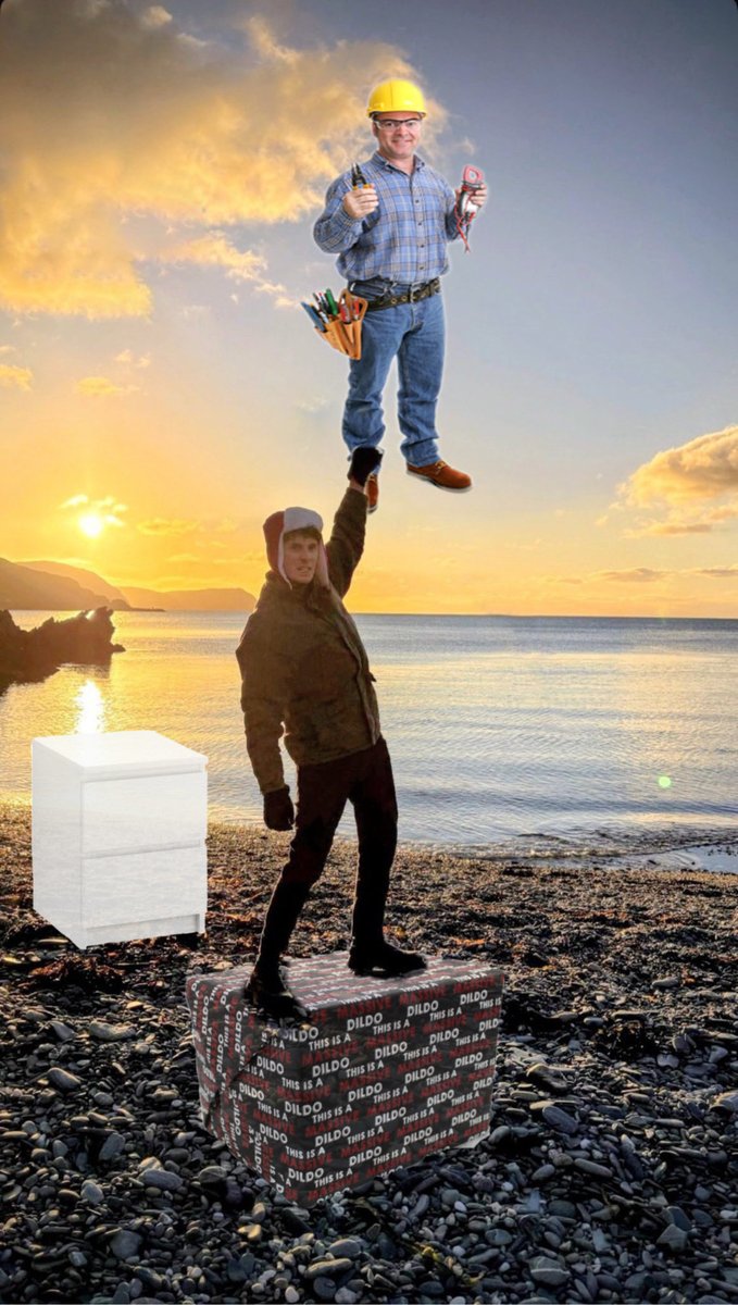 moonage_louis's tweet image. removing the disturbed builder from dan‘s bedside drawer