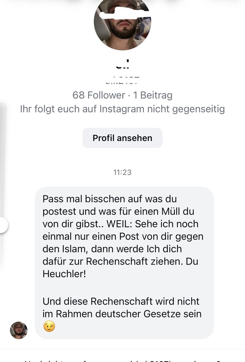 Ein Weihnachtsgruß der anderen Art. Das Schlimme: Anzeigen würde wahrscheinlich noch nicht einmal etwas bringen, weil die Bedrohung viel zu unkonkret ist und sich der Absender zu "freundlich" ausgedrückt hat, als dass es sich um eine Beleidigung handelt.