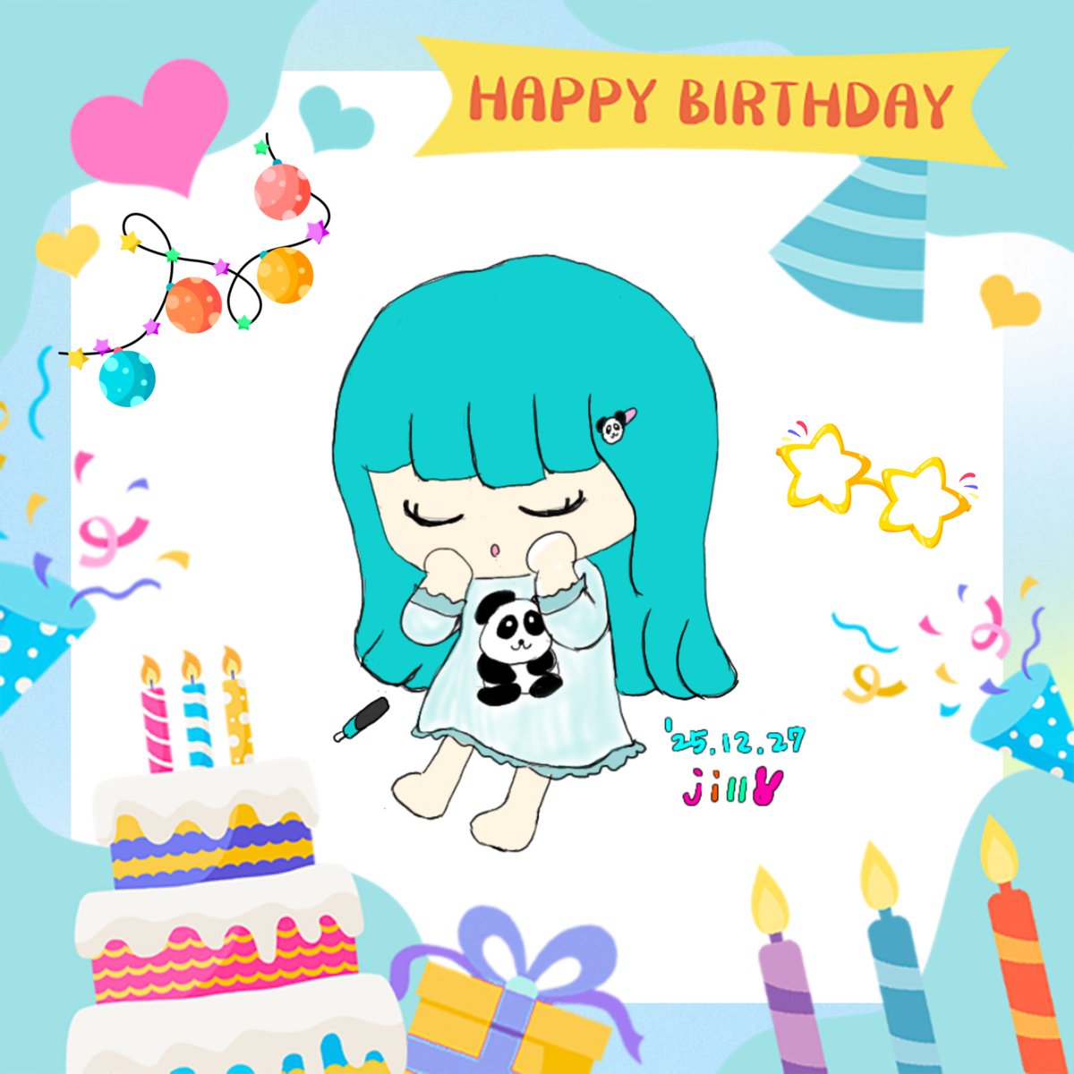 ちゃむのの誕生祭 大好きなちゃむちゃんへ🩵 ୨୧ﻌ❤︎ 𝙷𝚊𝚙𝚙𝚢