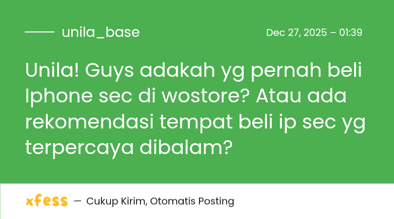 UNILABASE | JUALAN JUMAT‼️ tweet media