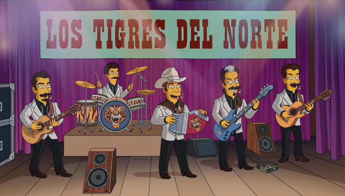 Los Tigres del Norte se unen al elenco de Los Simpson!!