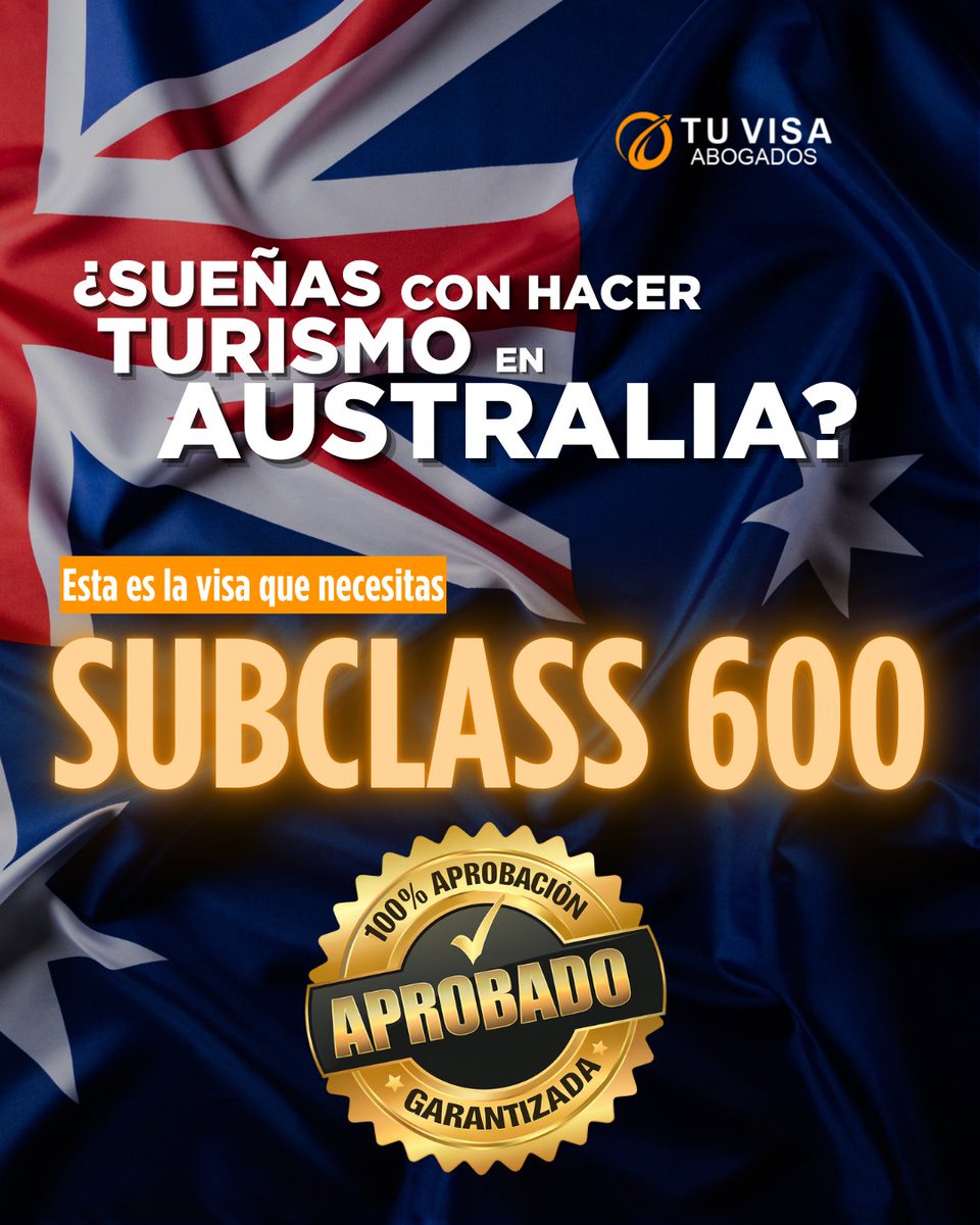 TuVisaChile's tweet image. ¿Sueñas con viajar a Australia 🇦🇺?
La Visa Subclass 600 es ideal para turismo, visitas familiares o negocios cortos ✈️

📄 Evaluación experta
✅ Solicitud bien fundamentada
Evita rechazos y hazlo bien desde el primeros.

#VisaAustraliana #Subclass600 #ViajarAAustralia #Migración