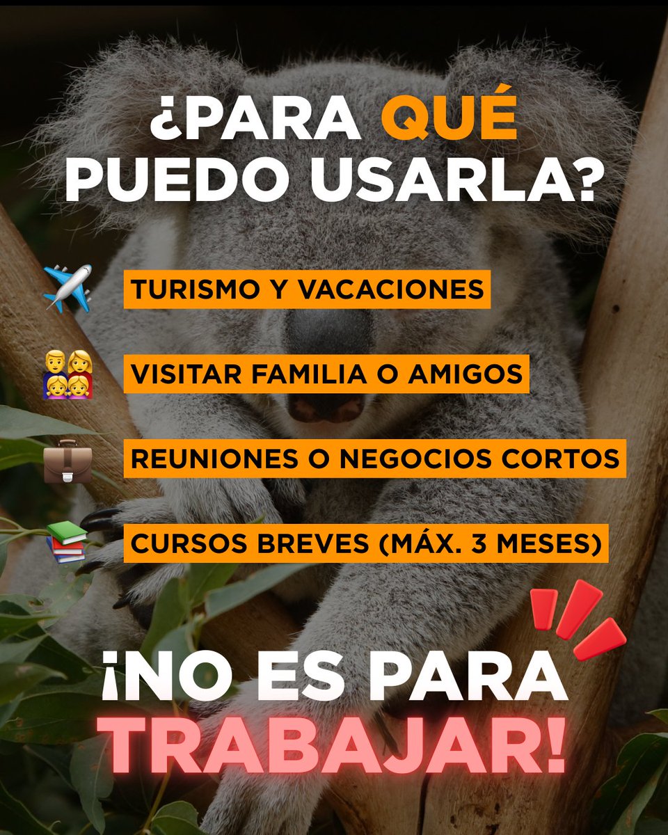 TuVisaChile's tweet image. ¿Sueñas con viajar a Australia 🇦🇺?
La Visa Subclass 600 es ideal para turismo, visitas familiares o negocios cortos ✈️

📄 Evaluación experta
✅ Solicitud bien fundamentada
Evita rechazos y hazlo bien desde el primeros.

#VisaAustraliana #Subclass600 #ViajarAAustralia #Migración