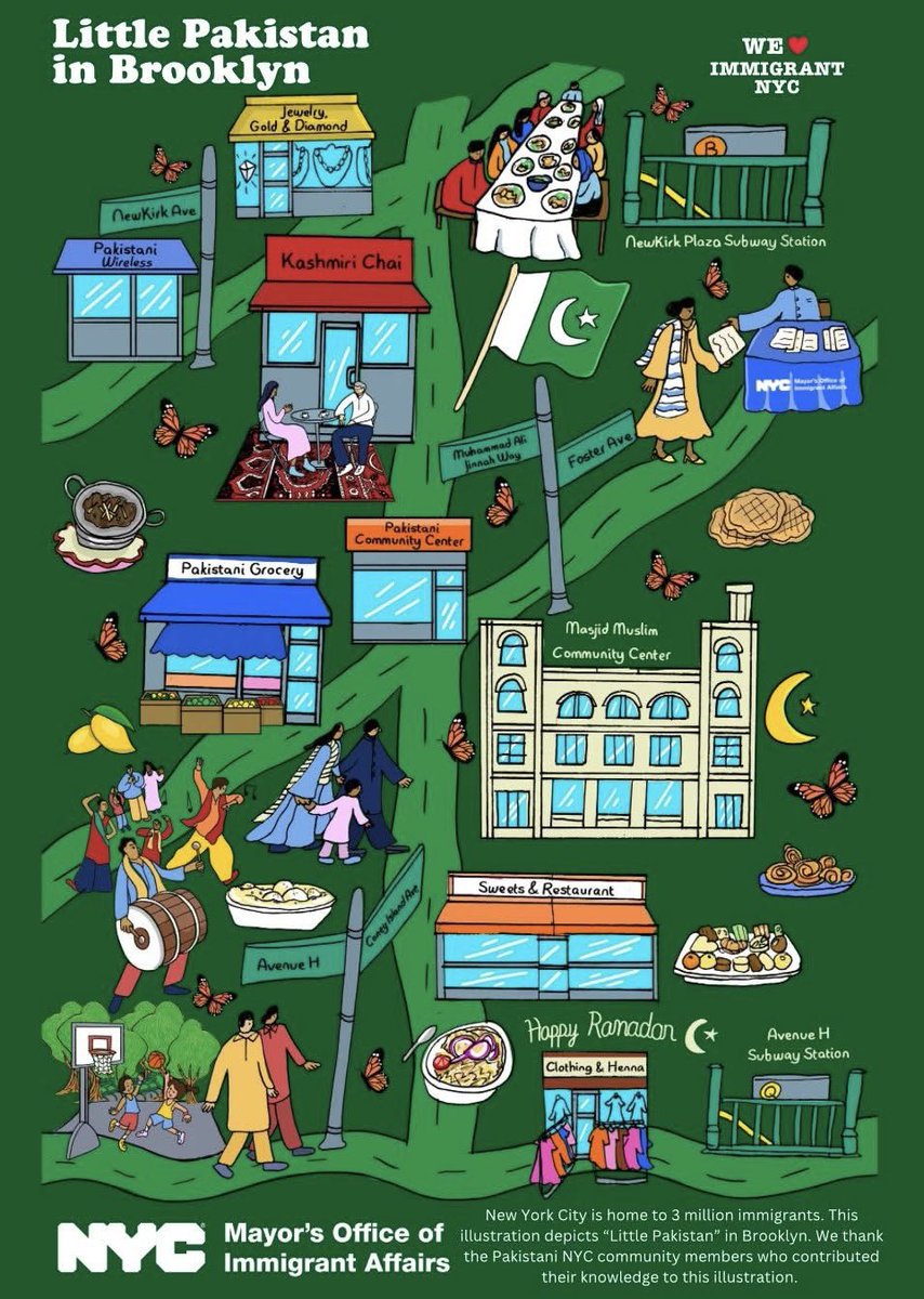 The American Pakistani Advocacy Group (#APAG) and the #NYC Office of #Immigrant Affairs was proud to release  the “#LittlePakistan in #Brooklyn” illustration on the birthday of #MuhammadAliJinnah, the founder of #Pakistan 🇵🇰🇺🇸

#PakistaniAmerican #Heritage <a href="/PakinNewYork/">Pakistan Consulate General New York</a> <a href="/PakinUSA/">Pakistan Embassy US</a>