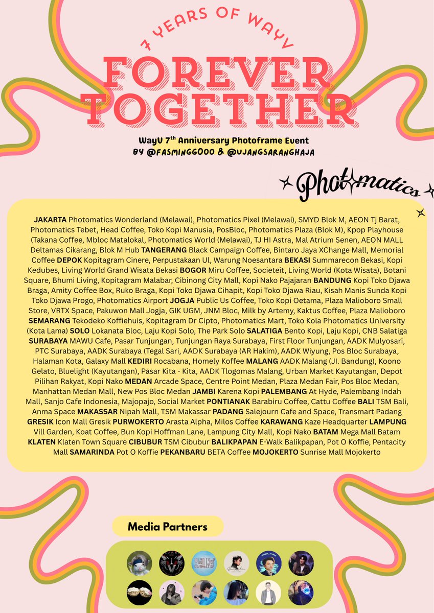 Fasmingg0oo's tweet image. 🧡💜🩵ᥫ᭡.ִֶָ𓂃 7 𝙔𝙚𝙖𝙧𝙨 𝙤𝙛 𝙒𝙖𝙮𝙑 : 𝙁𝙤𝙧𝙚𝙫𝙚𝙧 𝙏𝙤𝙜𝙚𝙩𝙝𝙚𝙧𐙚⋆°｡⋆♡ 💚🩷💛

#WayV’s 7th Anniversary Photoframe Event
— by: @fasmingg0oo &amp;amp; @ujangsaranghaja

 📍@photomaticsid (all branches) (1st - 30th January 2026)

#7yearsofWayV
#se7tahunWayV