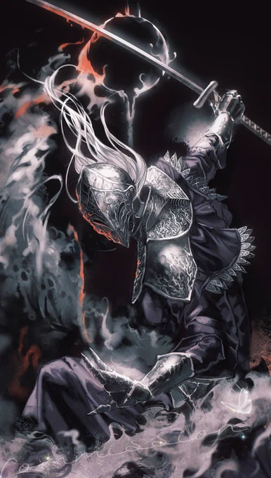 Fan art | Dark Souls III - Yuria of Londor Artist:
