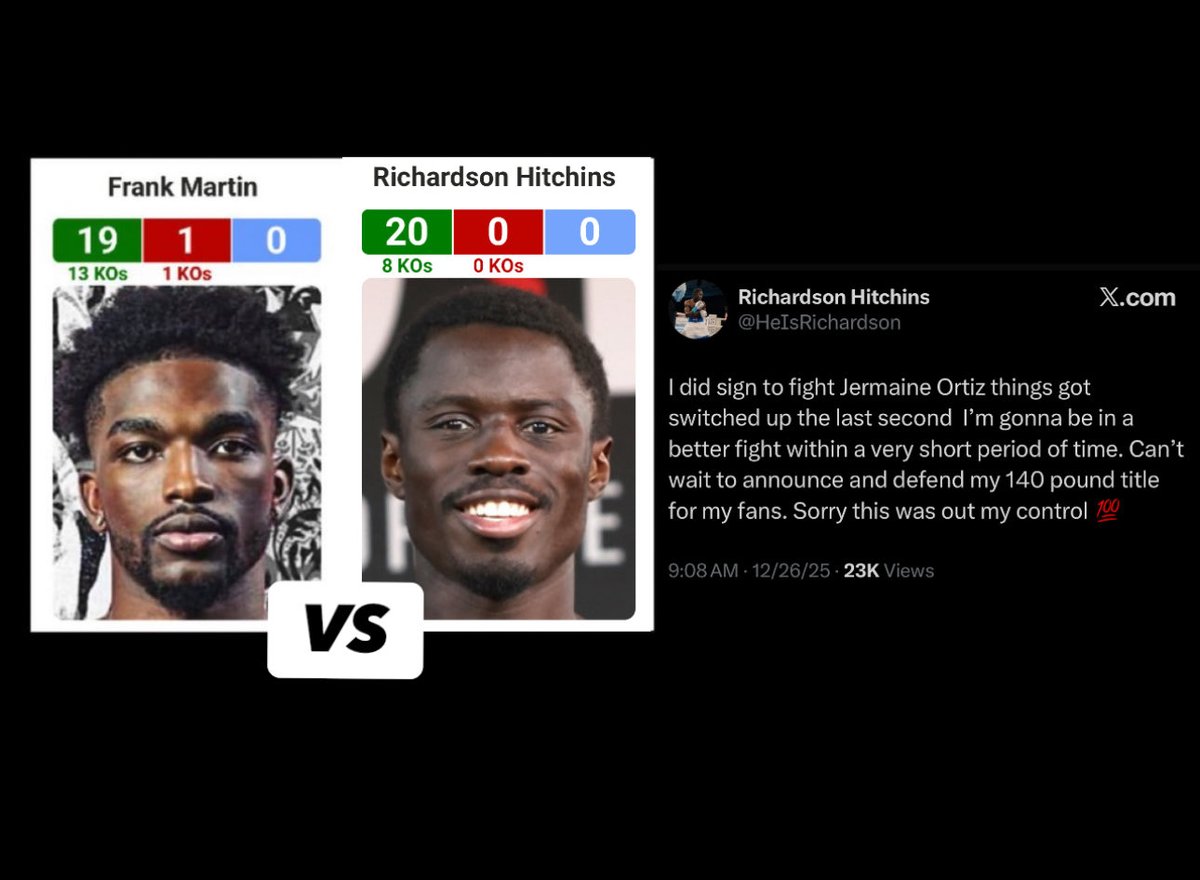dantheboxingman's tweet image. ‼️RICHARDSON HITCHINS 
SAYS HE HAS A BIGGER FIGHT LINED UP…..
RICHARDSON HITCHINS 
VS FRANK MARTIN NEXT⁉️
👀👀

#Boxing 
🔥🔥🥊🥊🥊🥊