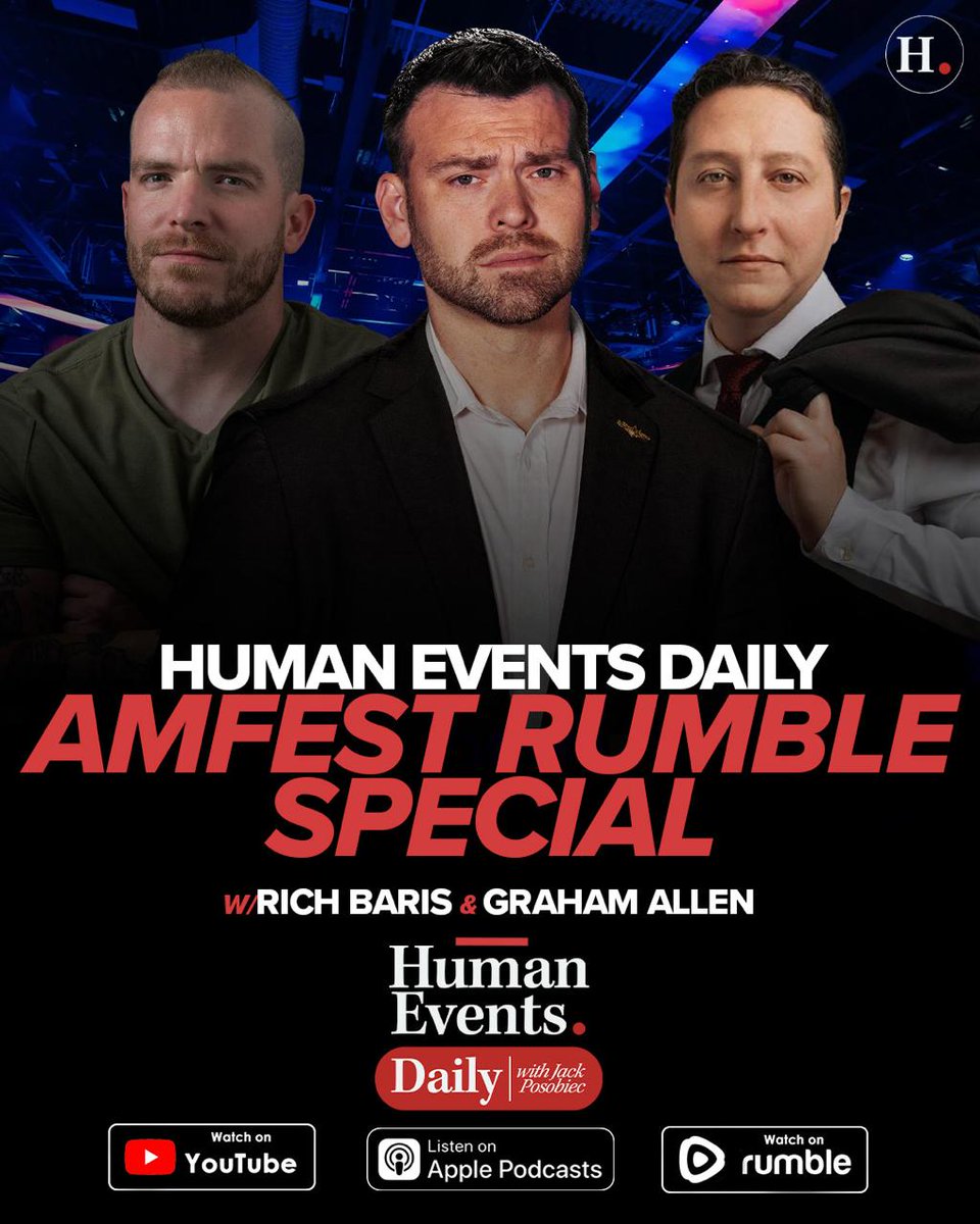 Human Events Daily AmFest Rumble Special

Podcast: podcasts.apple.com/us/podcast/hum…
Rumble: rumble.com/v73h93g-human-…