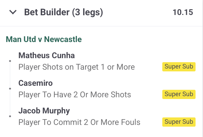 🏴󠁧󠁢󠁥󠁮󠁧󠁿 #MUNNEW 
🛠 Bet Builder 🛠