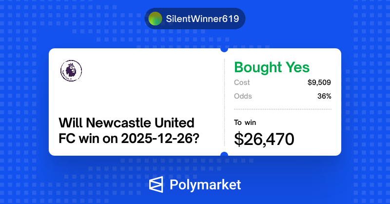 Euanker's tweet photo. KSI is up $57k on Polymarket and he has $10k on Newcastle beating Man Utd today. 

Is KSI smart money or just lucky? https://t.co/z3wVxGnw47