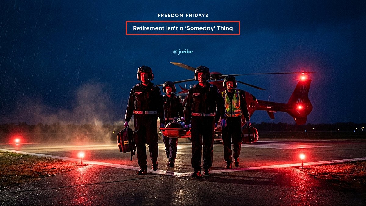 LenchoJUribe's tweet image. Every shift is one step closer to retirement — make it count.

Retirement is built by consistent moves.
Small contributions now make massive differences later. Especially in high-stress careers.
#FreedomFridays #FirstResponderRetirement

Save this and start your plan today.