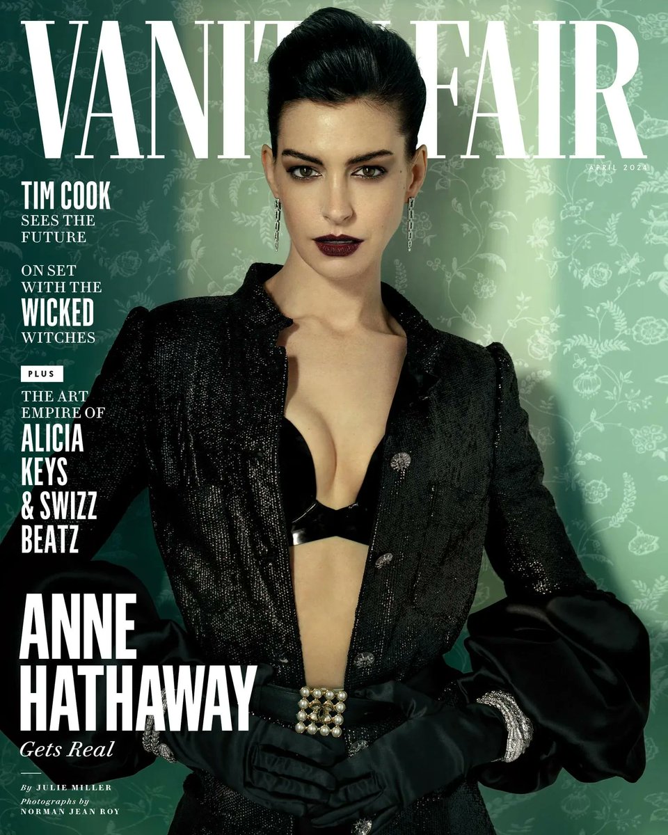 Celebfun3's tweet image. Anne Hathaway for Vanity Fair (April 2024 issue)