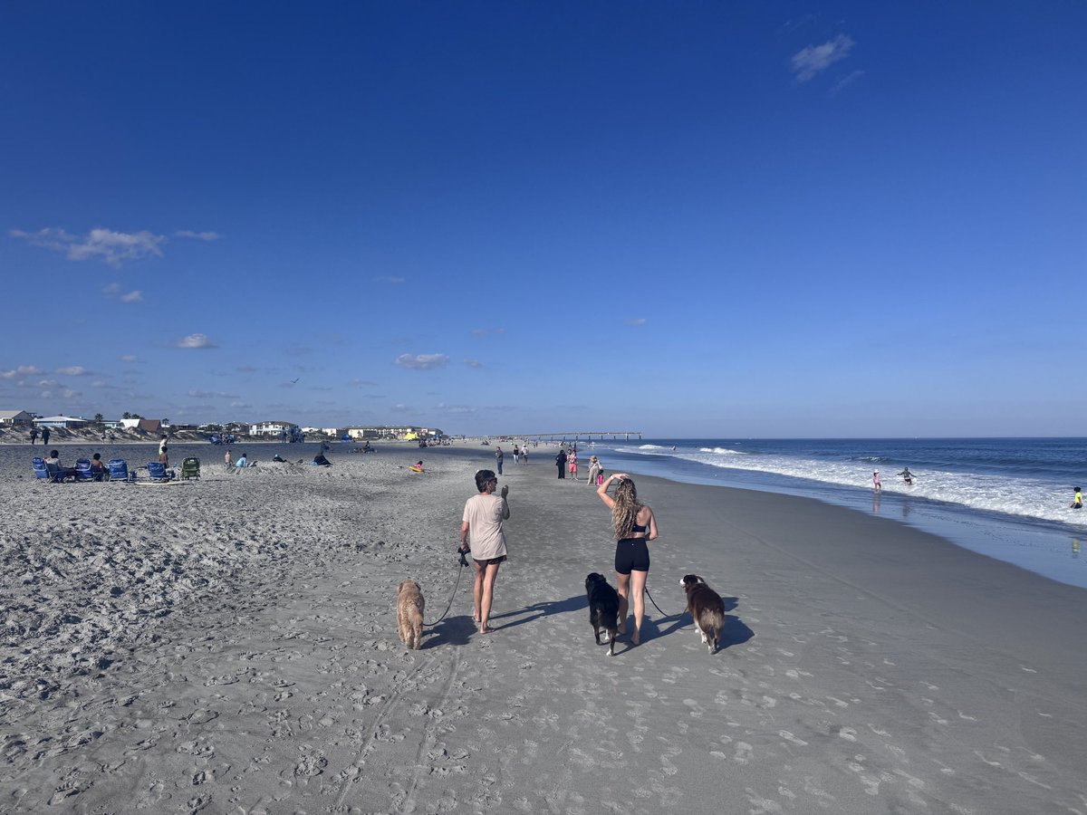 Looks like June down on the beach. It’s 77.