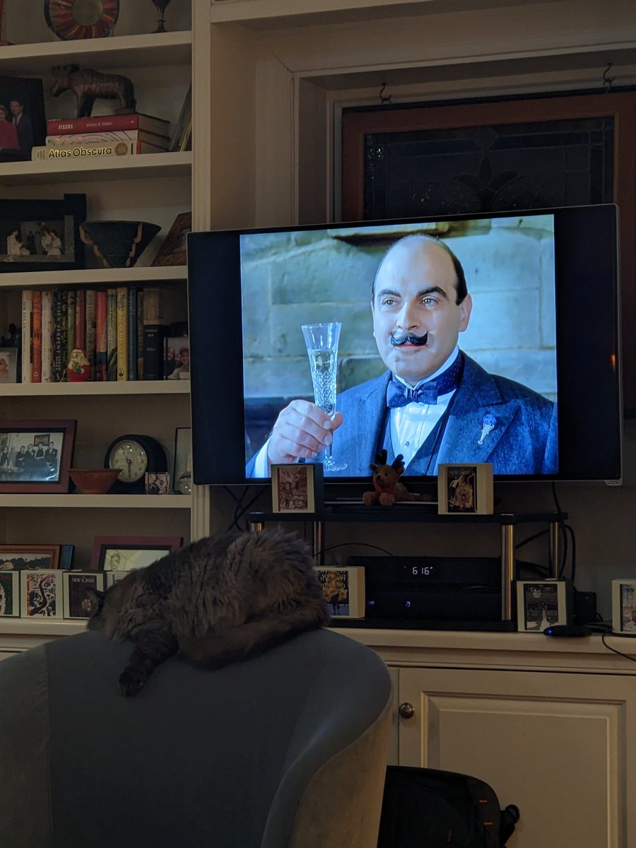 Not sure if Mindy truly appreciates Poirot 🤔