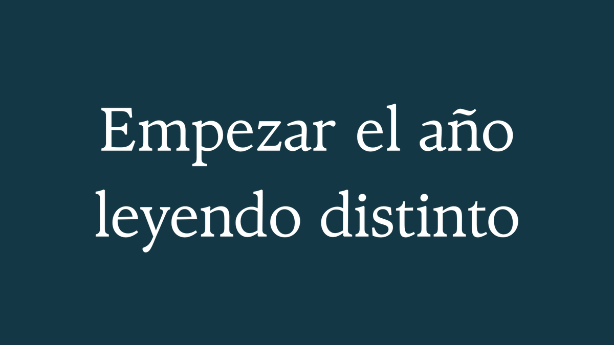 VocesIndelebles's tweet photo. Empezar el año leyendo distinto https://t.co/ypUaAMCdu3