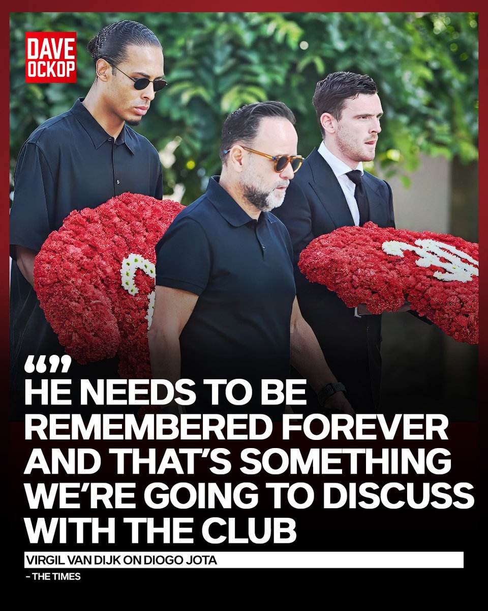 Virgil van Dijk on Diogo Jota in an exclusive interview with Paul Joyce of The Times:

"Diogo meant a lot to me, to the team, to the club. I think that’s pretty obvious, first and foremost, as a person. He was an incredible person. With the way he was and behaved, he didn’t feel