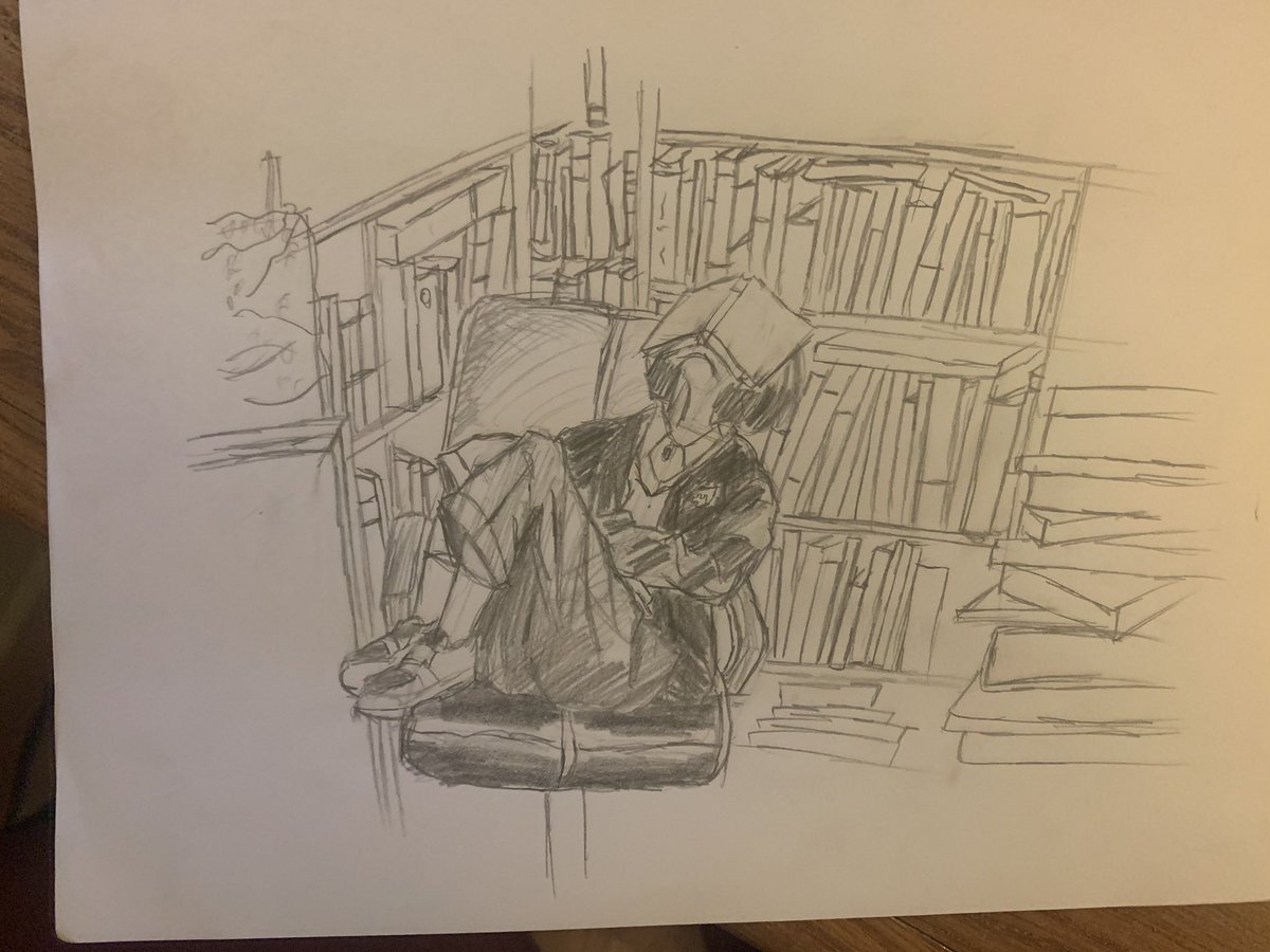 Potentialmemery's tweet image. late night sketch