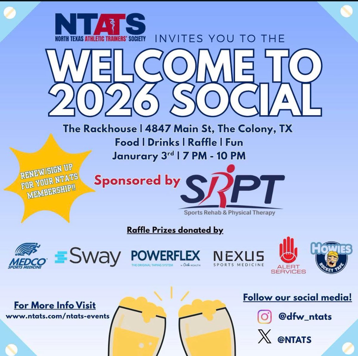 North Texas Athletic Trainers’ Society tweet media