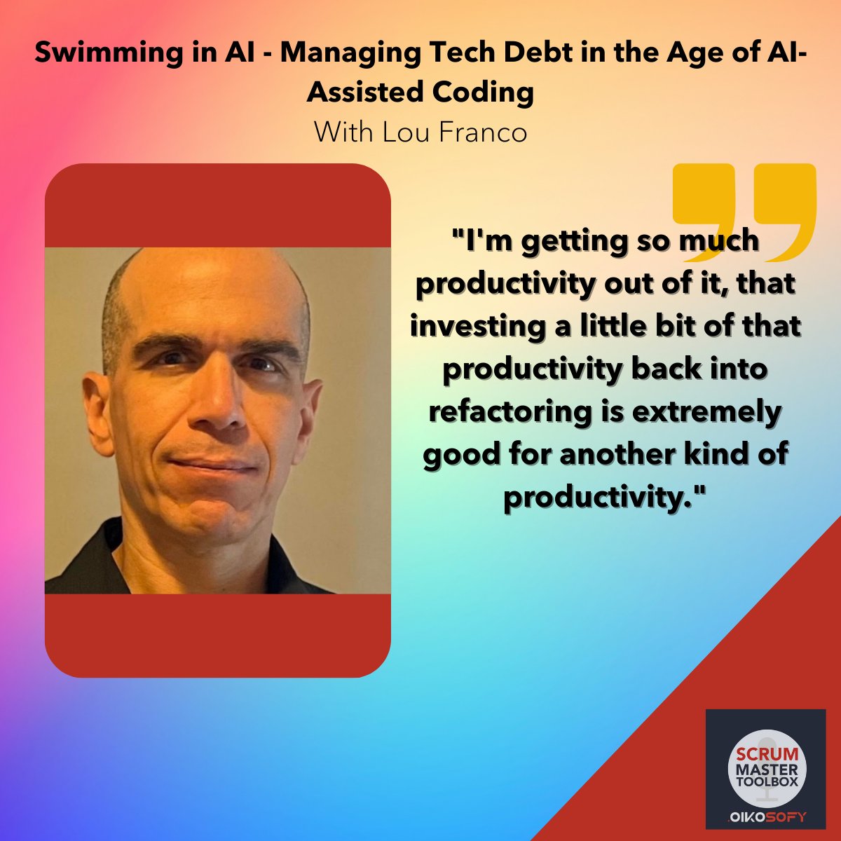"AI resistance" is the new tech debt symptom 🚨
When the AI struggles to make changes or keeps undoing your work...
That's tech debt showing up differently.
Lou Franco breaks it down:
🎧 scrum-master-toolbox.org/2025/11/podcas…
