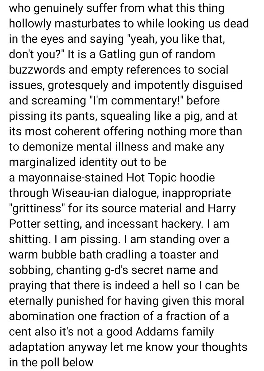 monomxchy's tweet image. i don't go here but i would like to remind everyone of Will Wood's crash out over this show and this line specifically