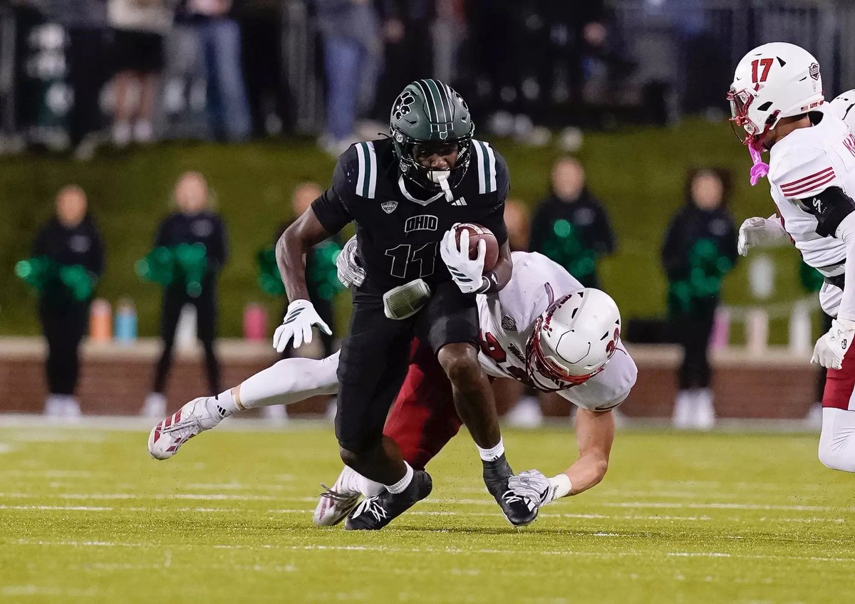TransferPortal's tweet image. Ohio wide receiver Rodney Harris is entering the transfer portal, his rep @IanJohnsonAce tells @PeteNakos. 

The 6-foot-2, 212-pound WR posted 30 catches for 419 yards and 2 touchdowns this season.

on3.com/transfer-porta…