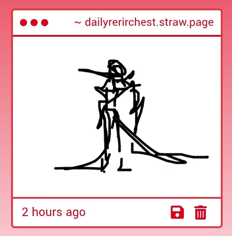 - first two are never getting invited to the party I'll throw when rerir becomes playable
- the third person is on thin ice because rerir boobs
- forth person, you're cool

dailyrerirchest.straw.page