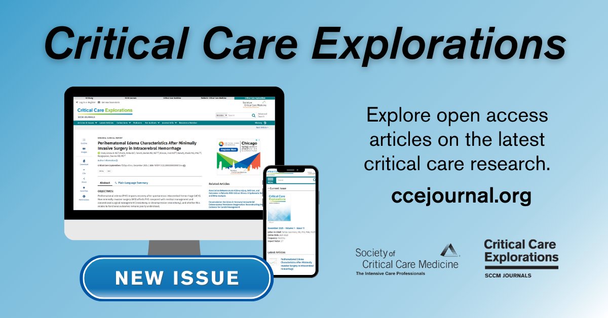 Critical Care Explorations tweet media