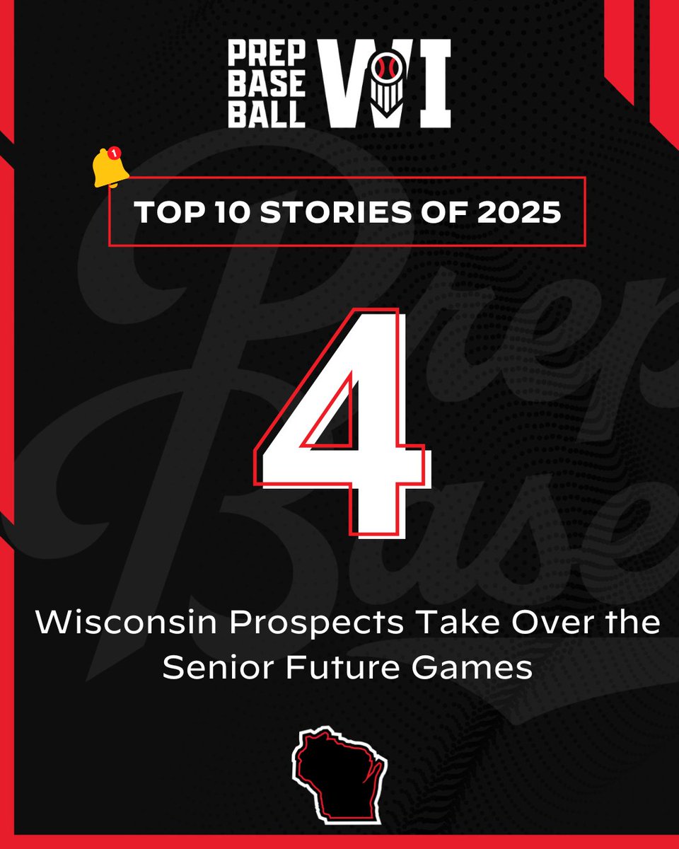 PrepBaseballWI's tweet image. 𝐓𝐨𝐩-𝟏𝟎 𝐒𝐭𝐨𝐫𝐢𝐞𝐬 𝐨𝐟 𝟐𝟎𝟐𝟓: 𝐍𝐨. 𝟒 𝐖𝐢𝐬𝐜𝐨𝐧𝐬𝐢𝐧 𝐏𝐫𝐨𝐬𝐩𝐞𝐜𝐭𝐬 𝐓𝐚𝐤𝐞 𝐎𝐯𝐞𝐫 𝐭𝐡𝐞 𝐒𝐞𝐧𝐢𝐨𝐫 𝐅𝐮𝐭𝐮𝐫𝐞 𝐆𝐚𝐦𝐞𝐬🌟

Taking a look into the Wisconsin prospects that were apart of Team Heartland at this past summer's #PBSFG25. Wisconsin was…