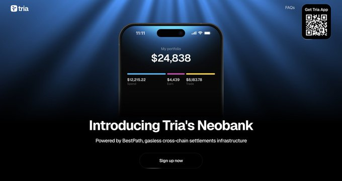Self-custodial neobank isn’t a tagline for <a href="/useTria/">Tria</a> it’s the whole operating system. I keep keys, still tap to pay, and the chain drama stays invisible. That’s because BestPath routes intents through competing Pathfinders, so execution chases the best combo of