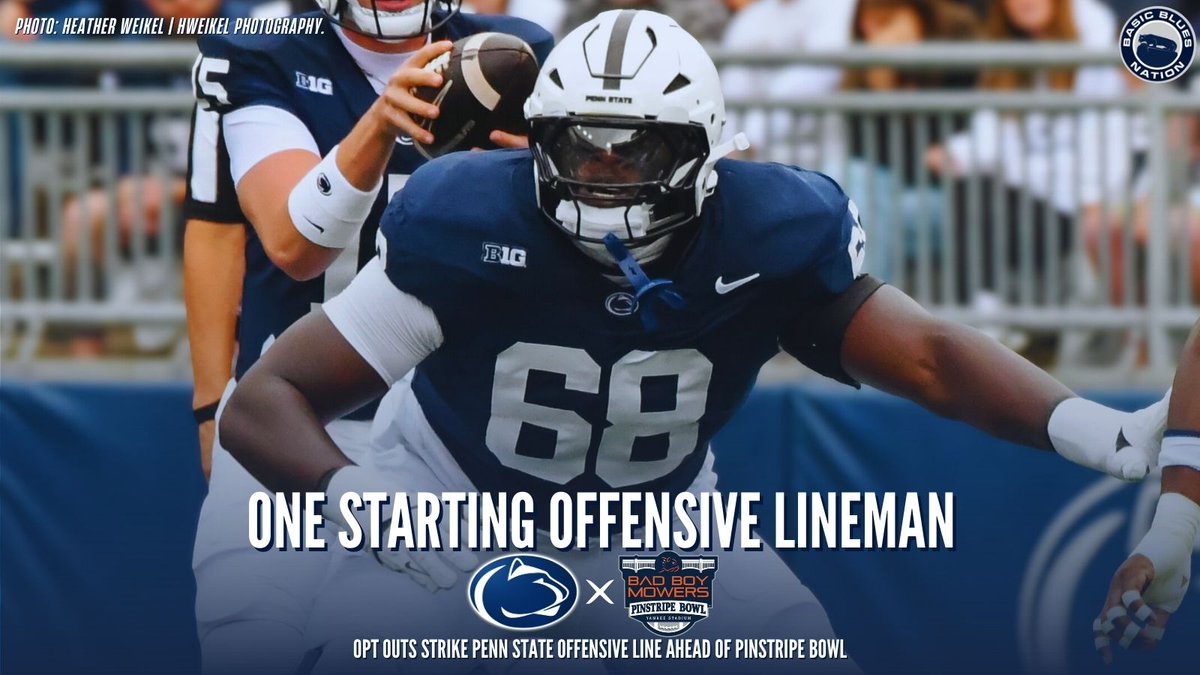 Anthony Donkoh will be the lone starting lineman playing in tomorrow's Pinstripe Bowl for Penn State. 

The Nittany Lions' four other starters have opted out of the game. 

"Come game time, we'll figure out what the right people in there are," Terry Smith said today. "But for