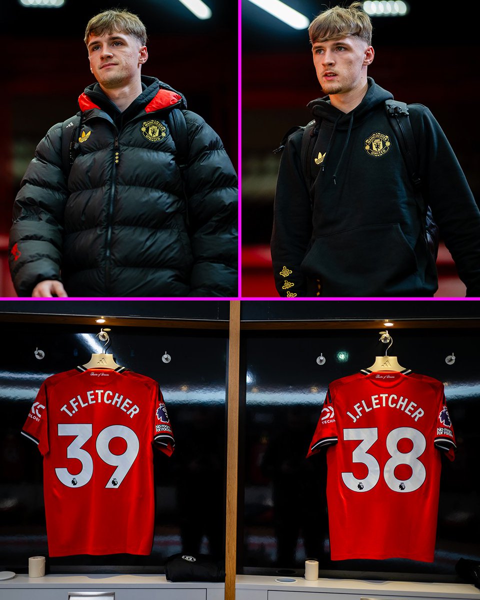 Darren Fletcher's sons, Tyler and Jack, making Man United's senior squad together for the first time ❤️