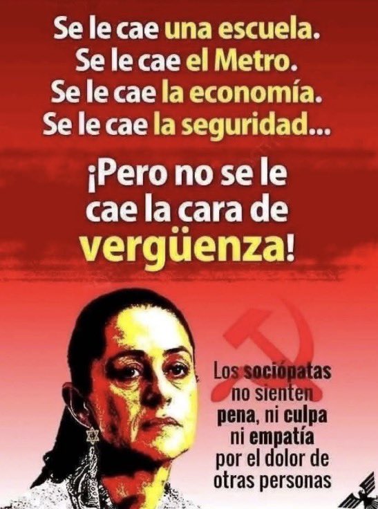 — Negligencia crónica.
— Impunidad institucional.
— Cinismo avanzado.

El país colapsó.
Las víctimas quedaron abajo.
Y arriba, nadie respondió.

No fue accidente.
No fue herencia.
No fue mala suerte.

Fue gobierno.
<a href="/Claudiashein/">Claudia Sheinbaum Pardo</a>