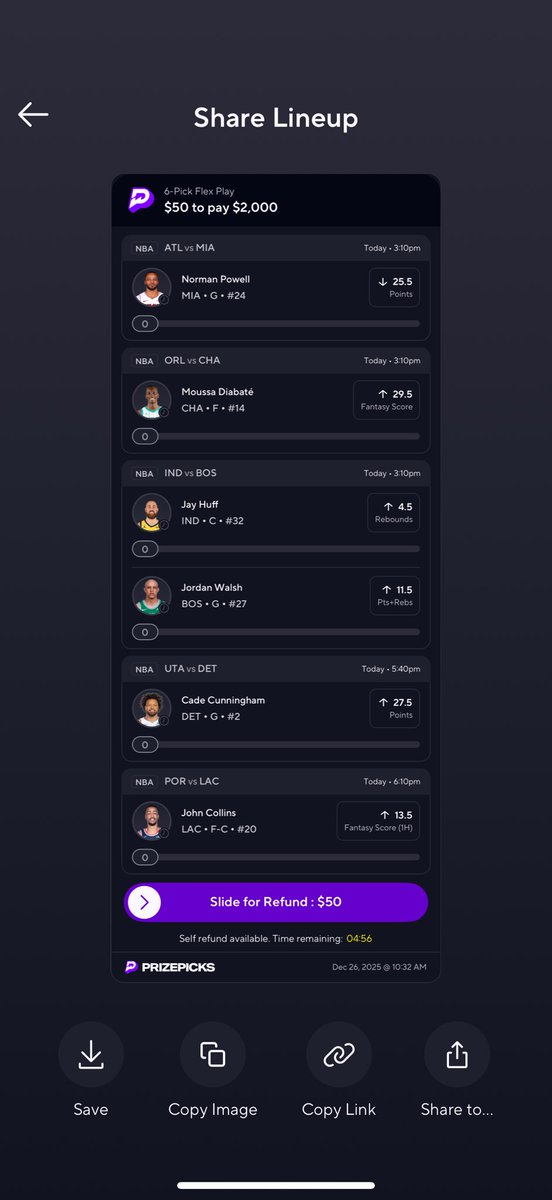 JaeLocks's tweet image. NBA PRIZE PICKS PLAY OF THE DAY☢️☢️☢️
If Santa didn’t bring all the presents you needed maybe I can help!
Will giveaway $250 to someone who likes❤️ and follows!
Free cord pinned for the rest of my picks!
#NBA #PrizePicks #POTD #lock #jaelocks