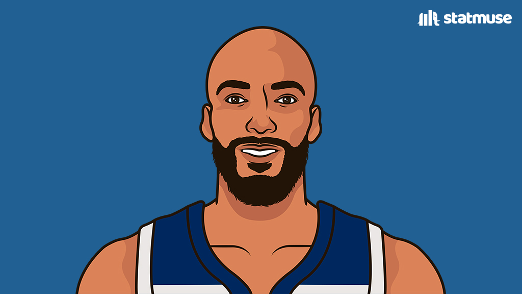 statmuse's tweet image. Just a few Nikola Jokic stat lines vs Rudy Gobert:

56 PTS | 16 REB | 15 AST
61 PTS | 10 REB | 10 AST
47 PTS | 12 REB | 5 AST
30 PTS | 21 REB | 10 AST
41 PTS | 11 REB | 7 AST
35 PTS | 14 REB | 9 AST
28 PTS | 21 REB | 6 AST
25 PTS | 19 REB | 10 AST 
25 PTS | 15 REB | 14 AST
27 PTS…